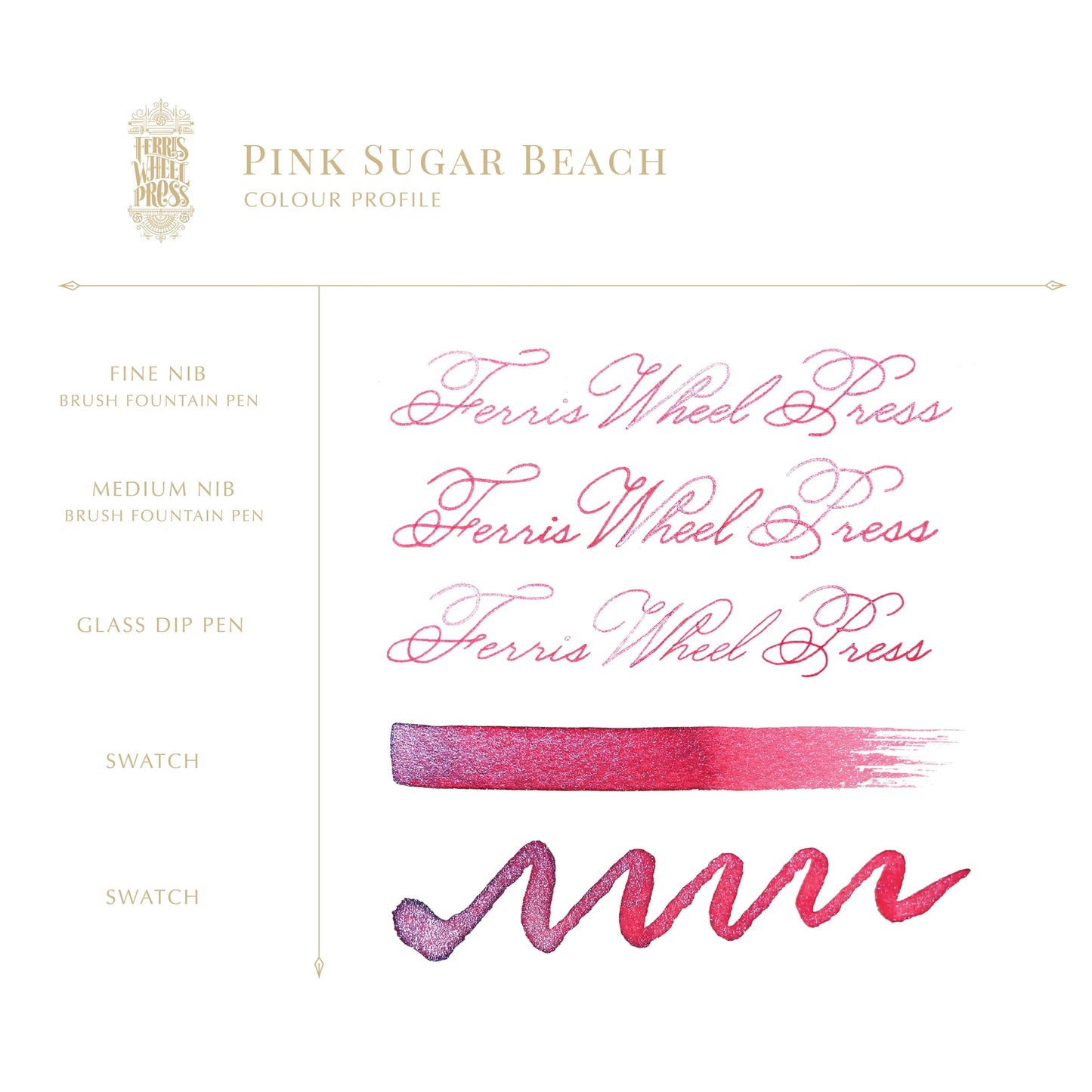 Ferris Wheel Press - Pink Sugar Beach Ink 38 ml