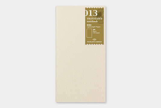 TRAVELER'S COMPANY Notebook Regular Insert 013 - Lightweight Paper