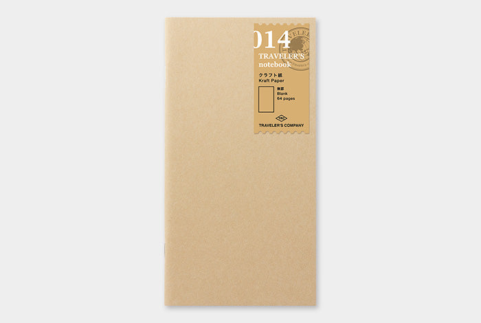 TRAVELER'S COMPANY Notebook Regular Insert 014 - Kraft Paper