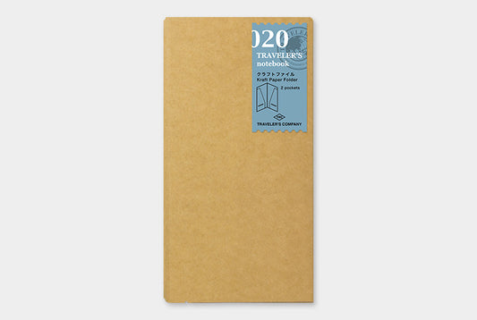 TRAVELER'S COMPANY Notebook Regular Insert 020 - Kraft Paper Folder