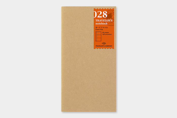 TRAVELER'S COMPANY Notebook Regular Insert 028 - Card File