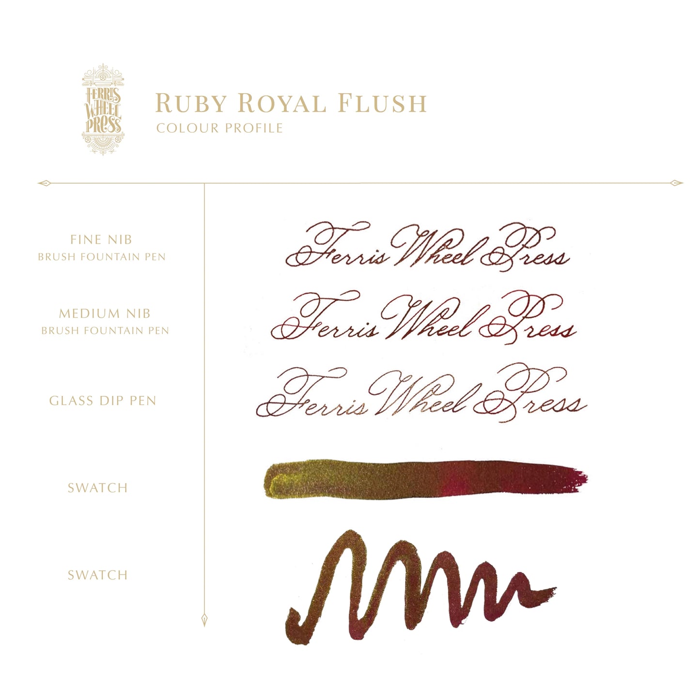 Ferris Wheel Press - Down the Rabbit Hole - Ruby Royal Flush Ink 20 ml