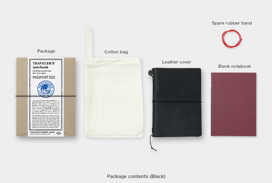 Traveler's Company - Notebook Starter Kit - Black - Passport